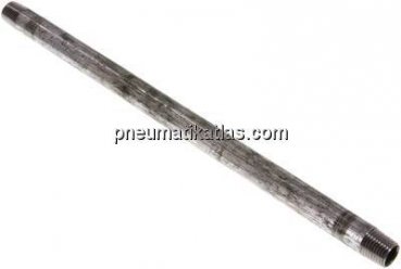 Rohrdoppelnippel R 1/4"-250mm, Stahlrohr ST 37 verzinkt