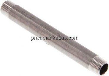 Rohrdoppelnippel R 1/8"-100mm, 1.4571