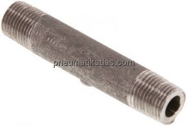 Rohrdoppelnippel R 1/8"-50mm, 1.4571