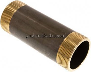 Rohrdoppelnippel G 2"-150mm, Messing