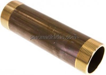 Rohrdoppelnippel G 2"-200mm, Messing