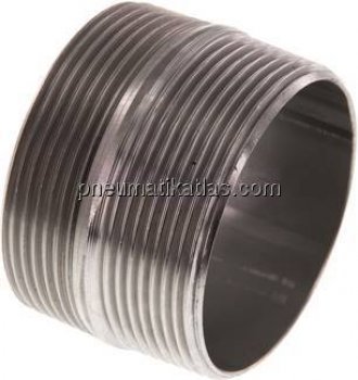 Rohrdoppelnippel R 2"-40mm, 1.4571