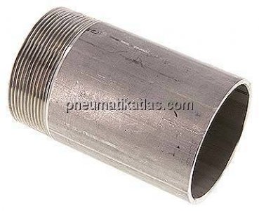 Anschweißnippel R 2-1/2"-120mm-76,1mm, 1.4571