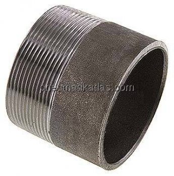 Anschweißnippel R 2-1/2"-60mm-76,1mm, ST 37, Stahl schwarz