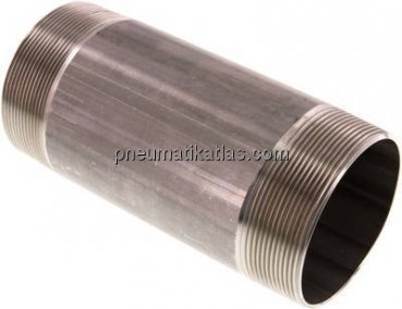 Rohrdoppelnippel R 3"-180mm, 1.4571