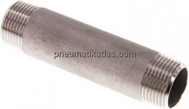 Rohrdoppelnippel R 3/4"-100mm, 1.4571