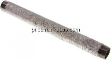 Rohrdoppelnippel R 3/4"-250mm, Stahlrohr ST 37 verzinkt