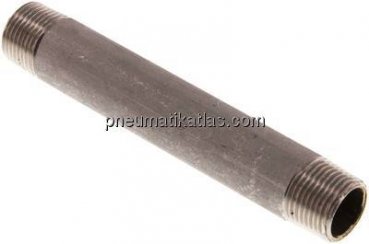 Rohrdoppelnippel R 3/8"-100mm, 1.4571