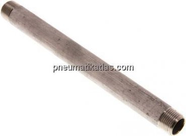 Rohrdoppelnippel R 3/8"-180mm, 1.4571