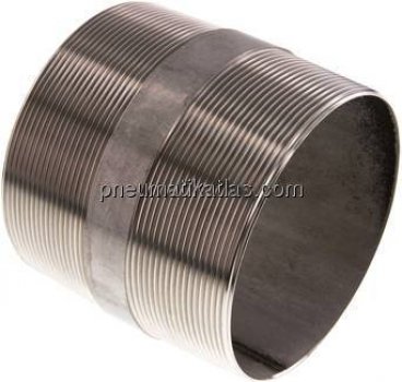 Rohrdoppelnippel R 4"-100mm, 1.4571