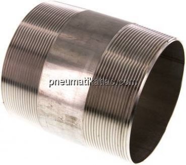 Rohrdoppelnippel R 4"-120mm, 1.4571