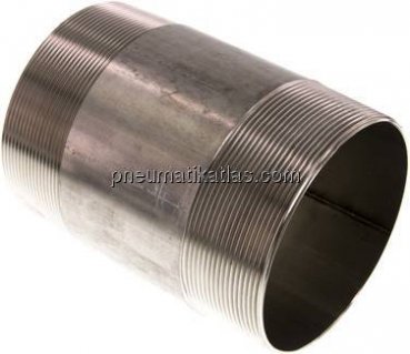 Rohrdoppelnippel R 4"-150mm, 1.4571