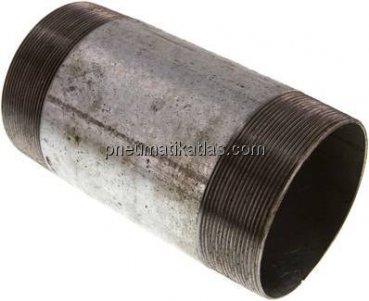 Rohrdoppelnippel R 4"-200mm, Stahlrohr ST 37 verzinkt