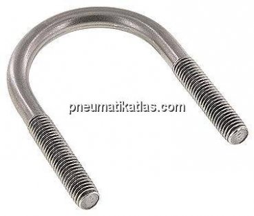 Rundstahlbügel, M 12, 57 - 60,3mm, 1.4301