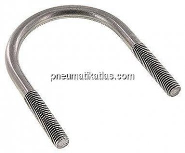 Rundstahlbügel, M 12, 76,1mm, 1.4301