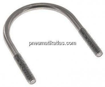 Rundstahlbügel, M 12, 88,9mm, 1.4301