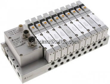 Ventilterminal 10x5/2-Wege, EtherCAT, G 1/8" an Grundplatte (seitlich)