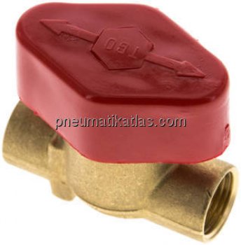 Schnellschluss-Absperrventil Rp 3/8", PN 16, DVGW