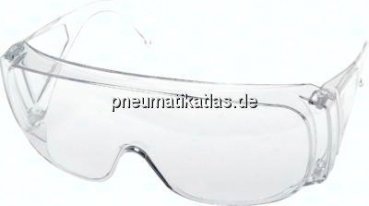 Besucherbrille, aus Polycarbonat, sehr leicht, über Korrekturbrille tragbar