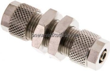 Schott-Verschraubung 8x6 - 6x4mm, Messing vernickelt