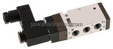 5/2-Wege Magnetventil, G 1/8", Federrückstellung, 12 V=