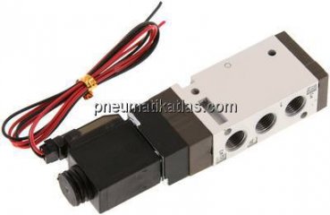 5/2-Wege Magnetventil, G 1/8", Federrückstellung, 24 V=