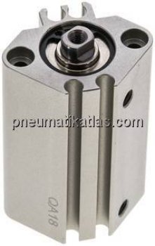 Kompaktzylinder, doppeltwirkend, Kolben 16mm, Hub 25mm