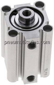 Kompaktzylinder, doppeltwirkend, Kolben 32mm, Hub 35mm