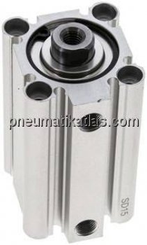 Kompaktzylinder, doppeltwirkend, Kolben 32mm, Hub 45mm