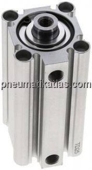 Kompaktzylinder, doppeltwirkend, Kolben 32mm, Hub 60mm