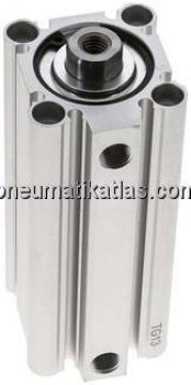 Kompaktzylinder, doppeltwirkend, Kolben 32mm, Hub 75mm