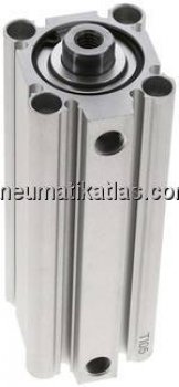 Kompaktzylinder, doppeltwirkend, Kolben 32mm, Hub 90mm