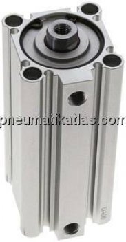 Kompaktzylinder, doppeltwirkend, Kolben 40mm, Hub 80mm
