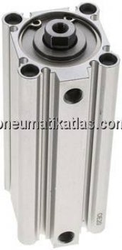 Kompaktzylinder, doppeltwirkend, Kolben 40mm, Hub 90mm