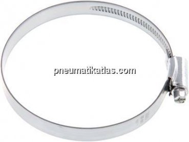 12mm Schlauchschelle 80 - 100mm, Stahl verzinkt (W1) (IDEAL)