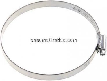 12mm Schlauchschelle 110 - 130mm, Stahl verzinkt (W1) (IDEAL)