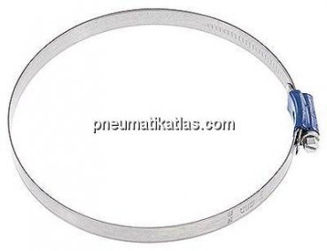 12mm Schlauchschelle 120 - 140mm, Stahl verzinkt (W1) (ABA)