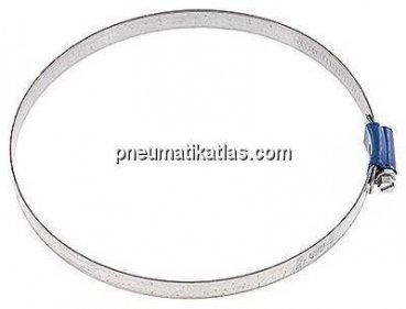 12mm Schlauchschelle 140 - 160mm, Stahl verzinkt (W1) (ABA)