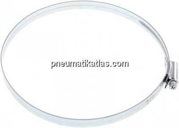 12mm Schlauchschelle 140 - 160mm, Stahl verzinkt (W1) (IDEAL)
