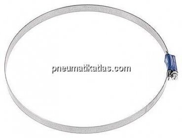 12mm Schlauchschelle 170 - 190mm, Stahl verzinkt (W1) (ABA)