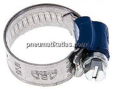 12mm Schlauchschelle 16 - 25mm, Stahl verzinkt (W1) (ABA)