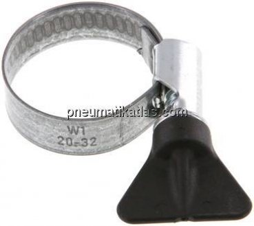12mm Schlauchschelle 20 - 32mm, Stahl verzinkt (W1) (NORMA)