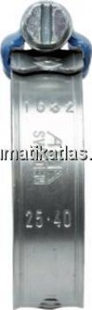 Preview: 12mm Schlauchschelle 190 - 210mm, Stahl verzinkt (W1) (ABA)