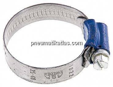 12mm Schlauchschelle 25 - 40mm, Stahl verzinkt (W1) (ABA)