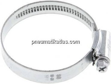 12mm Schlauchschelle 40 - 60mm, Stahl verzinkt (W1) (IDEAL)