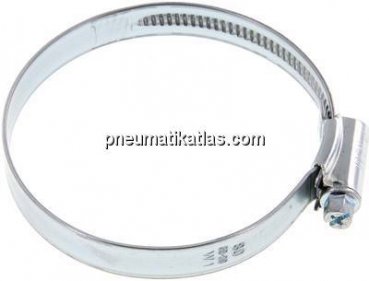 12mm Schlauchschelle 60 - 80mm, Stahl verzinkt (W1) (IDEAL)