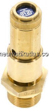 TÜV-Sicherheitsventil G 3/4" (DN10), 0,30 bar, Messing