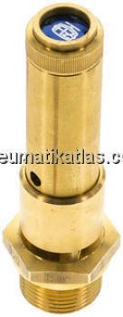 TÜV-Sicherheitsventil G 3/4" (DN10), 12,30 bar, Messing