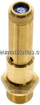 TÜV-Sicherheitsventil G 3/4" (DN10), 37,00 bar, Messing