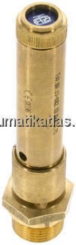 TÜV-Sicherheitsventil G 3/4" (DN10), 42,00 bar, Messing